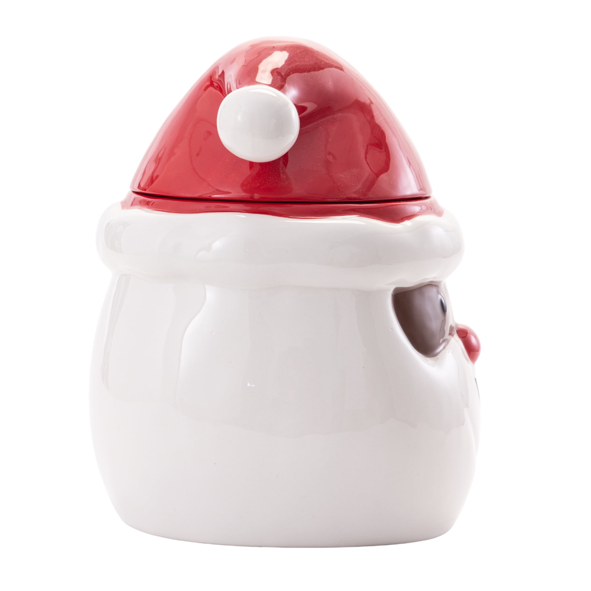 Holiday Time Figural Ceramic Cookie Jar, 81 oz, 1 Piece, Cookie Jar, Ceramic