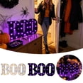 thumbnail image 2 of Halloween Decorations Indoor,"BOO" Sign 3 LED Light up Letters for Home Fireplace Room Desk Mantel Table Vintage Gothic Party Halloween Indoor Decor, 2 of 7