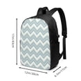 thumbnail image 4 of YFYANG 17" Laptop Backpack, Triangular Stripe Pattern Fashion Travel Work Backpack with USB and Headphone Cable Interface for Men and Women, 4 of 8