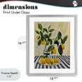 thumbnail image 4 of Stupell Industries French Country Lemons on Striped Tablecloth Gray Framed Print Under Glass, 13 x 16, by Yen, 4 of 8