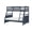 Navy Blue+Wood+Contemporary+Modern3, variant on LHYY Bunk Bed Twin Over Twin Navy Blue Finish Sturdy Wood Frame Guard Rails Bedroom Furniture 1pc