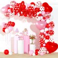 thumbnail image 1 of Kit Wedding Love Balloon Arch, 116 unidades, globos de lámina de látex rojo, 1 of 5
