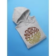 thumbnail image 3 of Don't Stop Smiling Groovy Style Hoodie Women -Image by Shutterstock, Female Small, 3 of 4