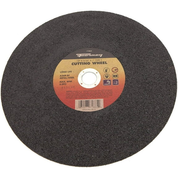 Forney Chop Saw Blade Type 1 A36R-BF - 1 In. Arbor - 12 In.