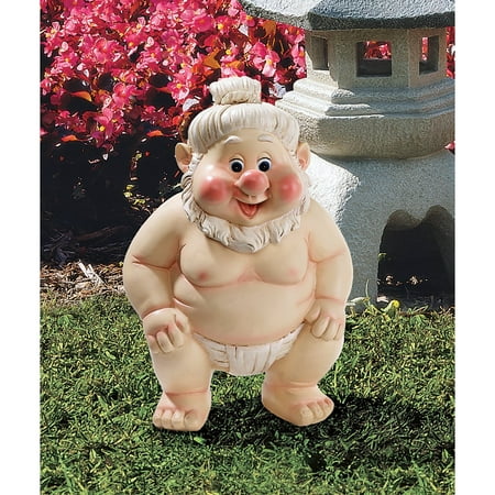 - Garden Gnome Statue - Far East Garden Fighters Sumo Wrestler - Lawn Gnome, SUMO WRESTLER GNOME - Our Sumo Wrestler figure gnome is the feisty Asian cousin to.., By DesignToscano