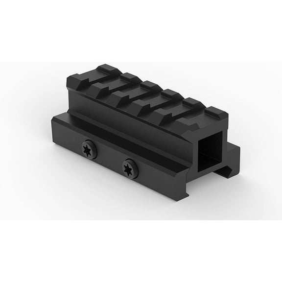 Monstrum Lockdown V3 Picatinny Riser Mount with Recoil Stop Base | 2.5 inch Length | Medium Profile