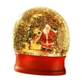 thumbnail image 3 of Caja de música navideña con forma de bola de nieve, figura de mesa con luz y música, hecha de resina de policarbonato, ideal para niños y adultos, sal, 3 of 9