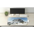 thumbnail image 2 of Mountain Computer Mouse Pad, Majestic Mountain Northerns Italy European Mediterranean Snowy Peak Nature, Rectangle Non-Slip Rubber Mousepad Large, 31" x 12", Brown Blue White, by Ambesonne, 2 of 2