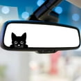 thumbnail image 3 of Peeking Kitty Cat Black 2.5 Inch Professional Sticker for Truck, Car, Tumbler, Cup, Laptop, Decor, Locker, Table, Window, 3 of 5