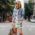 thumbnail image 4 of Fotbe Doodle Cars Vestido de Verano sin Mangas para Mujer – Vestido Midi Línea A, Estilo Camiseta Floral, Vestido Playero Casual y Fluido, 4 of 7