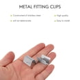 thumbnail image 4 of 10 Pcs Car Rain Eyebrow Clip Wind Rain Deflector Metal Fitting Clips Replacement for G3 Send Clip,10 * Car Wind Rain Deflector Clip,Silver, 4 of 5