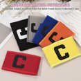 thumbnail image 4 of Uxcell Brassards Élastiques Ajustables pour Capitaine de Soccer, Badge de Protection Sportive (2 Pack, Rouge), 4 of 6
