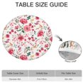 thumbnail image 6 of Pioneer Flower Floral Print Pattern Round Fitted Tablecloth with Elastic Edge,Dining Table Cover Waterproof,Outdoor Round Tablecloth for Camping,Dining,Indoor and Outdoor, 6 of 7