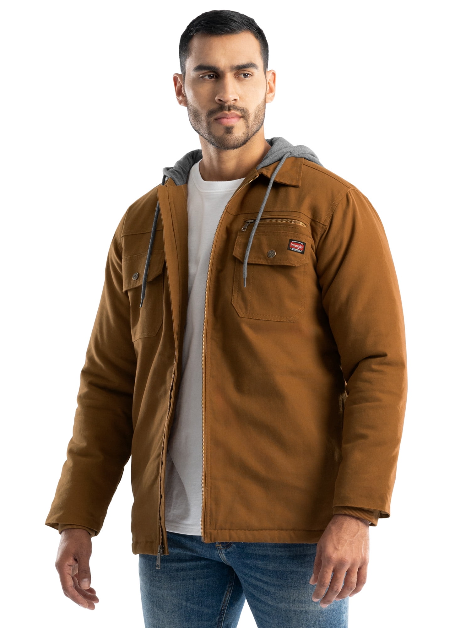 Wrangler Workwear men's Quilted Lined Work Shirt Jacket