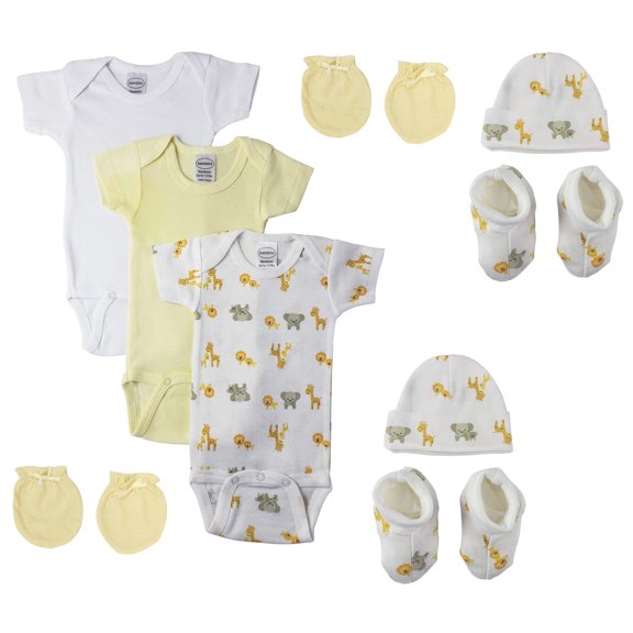 Unisex Newborn Baby 9 Pc Layette Sets