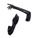 thumbnail image 4 of Guantes de cuero de patente Mittens Accesorio de vestuario de estiramiento brillante, guantes de codo largo para club nocturno, ropa de baile, negro, 4 of 8