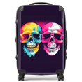 thumbnail image 3 of Pinks And Blue Happy Skeletons Suitcase, 3 of 13