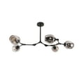 thumbnail image 6 of Adjustable Smoke Grey Glass Shades Chandelier Globes Pendant,5 Light, 6 of 7