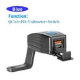 thumbnail image 3 of QC3.0 Fast Charge Type C Motorcycle Usb Charger Port 12V Voltmeter w/ Switch, 3 of 3