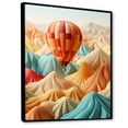 thumbnail image 2 of Designart "Abstract Harmony Of Colorful Balloon I" Hot Air Balloon Floater Framed Wall Art Living Room, 2 of 5