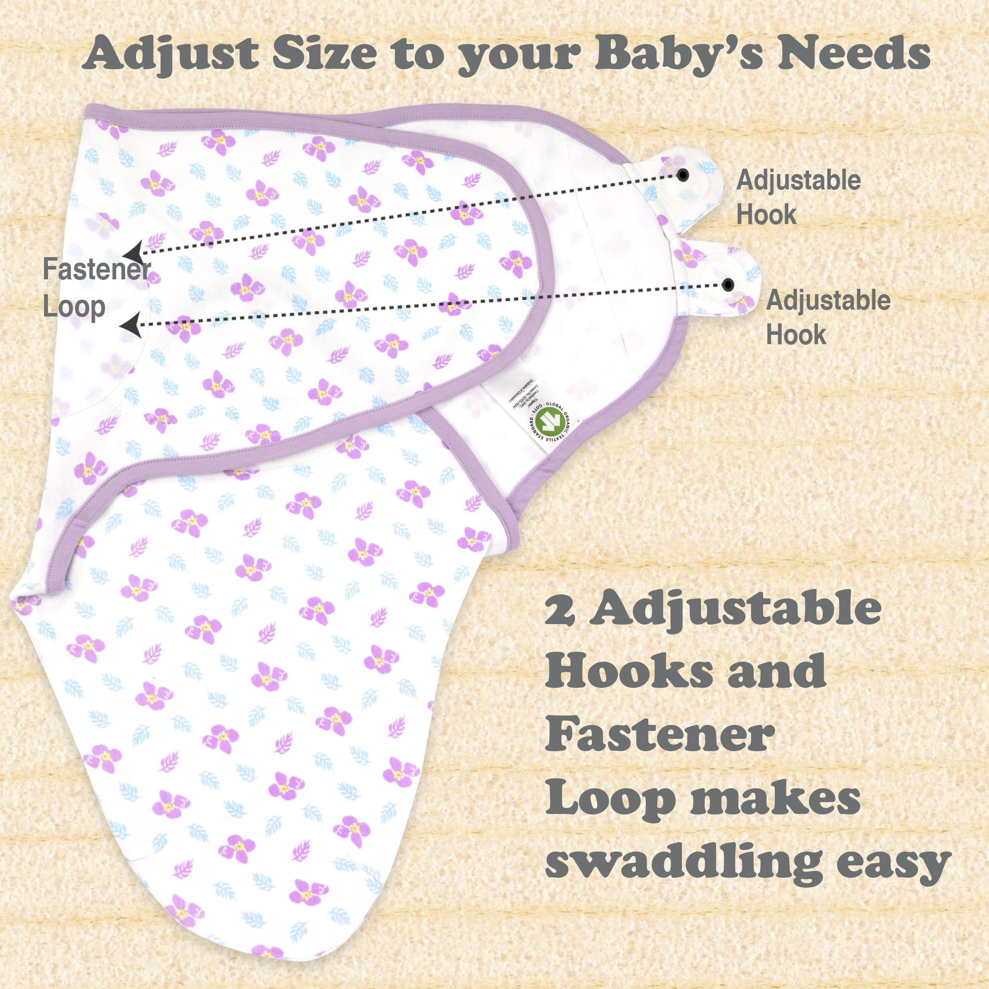 Bublo Baby Swaddles for Newborns 0–3 Months, Organic Cotton Baby Swaddle Blanket, Infant Swaddle Sack, Baby Swaddles 0–3 Months, Newborn Sleep Sacks, Baby Blanket Sleep Sack for Baby Boys & Girls