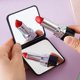 thumbnail image 2 of Espejo de maquillaje portátil Espejo de tocador Espejo de princesa Espejo plegable Portátil simple Mini portátil de doble cara Espejo cuadrado pequeño, 2 of 5