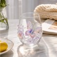 thumbnail image 6 of SLYNSHome Glass Cup with Exquisite Floral and Wildlife Details, Large Capacity Stemless Tumbler for Water Tea and Daily Beverages,Animals and Nature Themed, 6 of 8