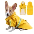 thumbnail image 1 of Labymos Dog Raincoat with Hood Pocket Reflective Adjustable Waterproof Slicker Rain Jacket for Small Medium, 1 of 8
