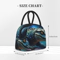thumbnail image 2 of Yiaed Starry Sky Colorful Crocodile A Print Lunch Bag Adult Insulated Lunch Box, Leakproof Cooler Food Lunch Containers Reusable High Capacity Lunch Tote Bags-One Size, 2 of 6