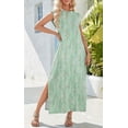 thumbnail image 4 of Vestido Zeagoo Maxi floral sin mangas con bolsillos para mujer, 4 of 6