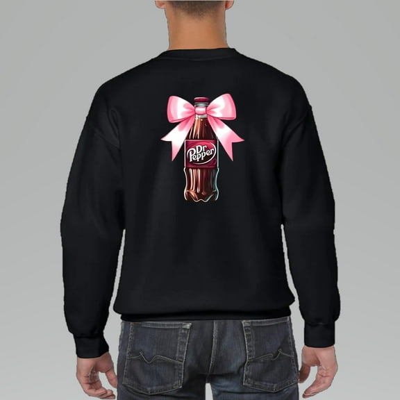 Dr.Pepper Bow Bottle SWEATSHIRT, for men & women, up to size 5XL.