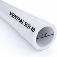 thumbnail image 2 of VENTRAL Schedule 40 PVC Pipe 1/2 Inch (0.84 OD), White, Cut Lengths for Plumbing, Lawn, Landscape, 2 of 5