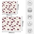 thumbnail image 4 of Heart Raspberry Flower Drying Dish Mat Quick Drying Absorbent Soft Durable for Kitchen 16" x 18", 4 of 10