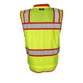 thumbnail image 2 of Kishigo B61029709 Color Contrast High Performance Surveyors Vest, Lime & Red - 5XL, 2 of 2