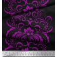 thumbnail image 3 of Soimoi Poly Georgette Fabric Ogee Damask Print Fabric by Yard 42 Inch Wide, 3 of 5