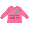 thumbnail image 3 of Inktastic My Grandpa Loves Me Boys or Girls Long Sleeve Toddler T-Shirt, 3 of 5