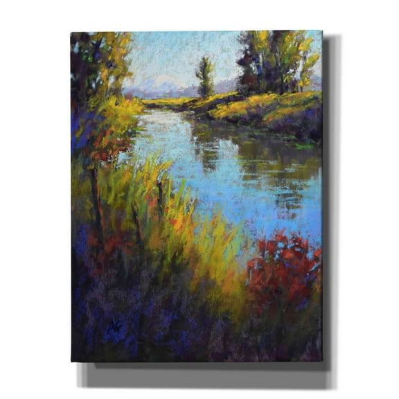 Epic Graffiti 'Looking Down the Slough' by Alejandra Goss, Giclee Canvas Wall Art, 26"x34"