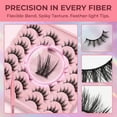 thumbnail image 3 of LAPTOM MAX 14pcs Manga Lash Anime Spiky False Eyelashes Kit with Tweezers for Daily Makeup Gift, 3 of 7