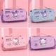 thumbnail image 3 of Estuche para lápices Kawaii Sanrio Hello Kitty, bolsa de almacenamiento de papelería para estudiantes de Anime, bolsa de mano portátil de gran capacidad para bolígrafos Kuromi para niña, 3 of 3
