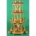 thumbnail image 2 of German christmas pyramid Nativity scene, 3-tier, height 54 cm / 21 inch, natural, original Erzgebirge by Richard Glaesser Seiffen, 2 of 6