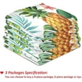 thumbnail image 4 of SKYSONIC Tropical Pineapple Flora Kitchen Towel 18"x28" Multifunction Hanging Towels, 4 Pack Kitchen Hand Towels Summer Palm Flowers Soft Absorbent Dish Towels Tea Bar Towels for Home Clean Decor, 4 of 7