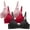 Pink, variant on XMMSWDLA Bralette for Women Bra Yoga Seamless V Neck Triangle Adjustable Straps Wireless Womens Bras Yoga Bras for Women