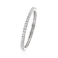 thumbnail image 2 of Pure Collection by Ross-Simons 0.15 ct. t.w. Diamond Eternity Band in Sterling Silver, Women's, Adult, 2 of 8