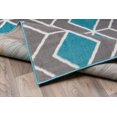thumbnail image 2 of Antep Rugs Kashan King Collection Trellis Polypropylene Indoor Area Rug (Blue/Grey, 20" X 36"), 2 of 3