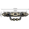 thumbnail image 2 of 4 Pcs Drawer Handle Old Zinc Bronze Drawer Handle Vintage, 2 of 5