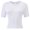 White, variant on Women's Basic Teen Tee Workout Crewneck Short Sleeve Slim Fitted Casual Crop Top