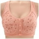 thumbnail image 1 of Brasier Sujetador sin Aros con Botones Delanteros Estampados para Mujer, Talla Grande, Ropa Interior Grande, 1 of 3