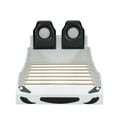 thumbnail image 5 of Euroco Upholstered Race Car Bed, Twin Platform Bed with LED Light and Headboard for Kids Teens, 5 of 14