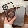 thumbnail image 2 of for iPhone 11 Pro Max Case Glitter Magnetic Compatible with MagSafe Full Camera Lens Protection Luxury Plating Cute Bling Clear Shockproof Slim Phone Case for Women Girls (Silver), 2 of 14