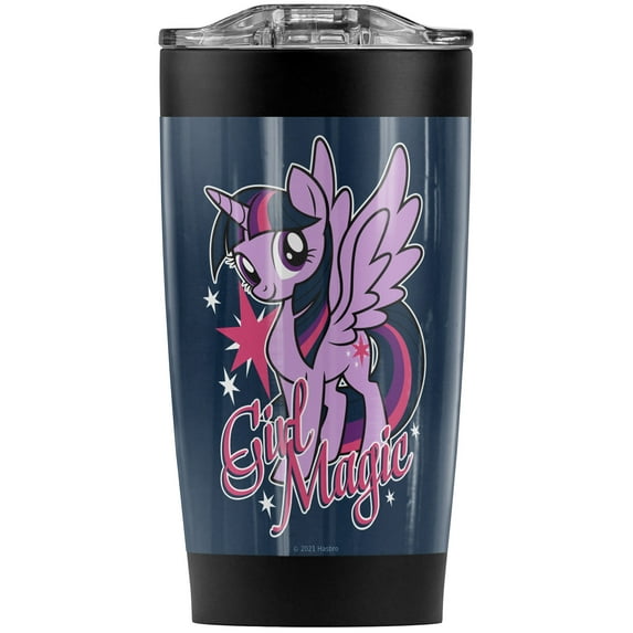 My Little Pony Tv/Girl Magic Stainless Steel Tumbler 20 oz Coffee Travel Mug/Cup, Vacuum Insulated & Double Wall with Leakproof Sliding Lid | Great for Hot Drinks and Cold Beverages